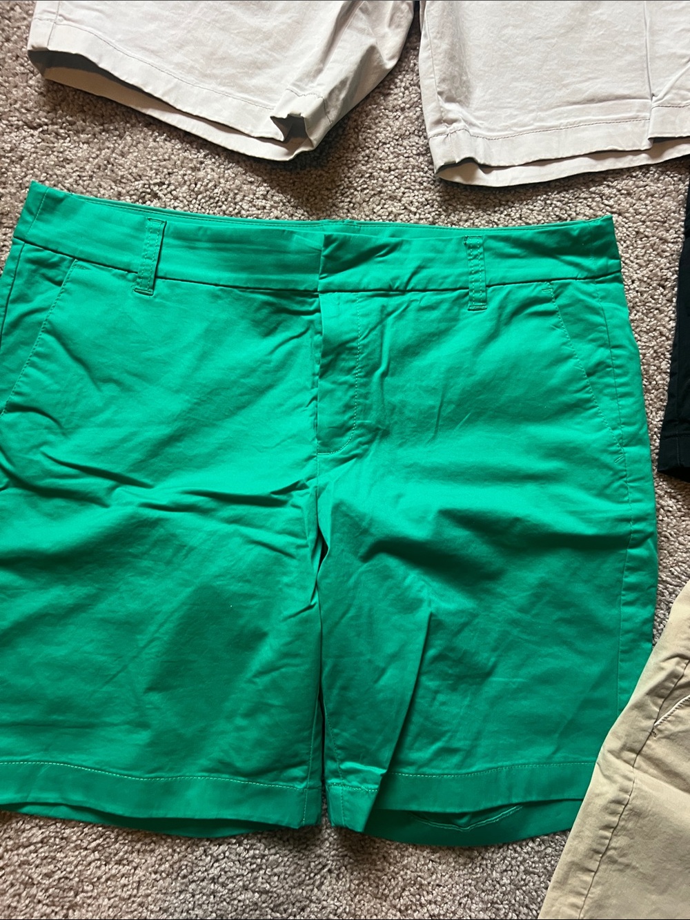 LOT 4 J Crew shorts women’s size 12. Khaki, black, grey & green - Picture 5 of 10